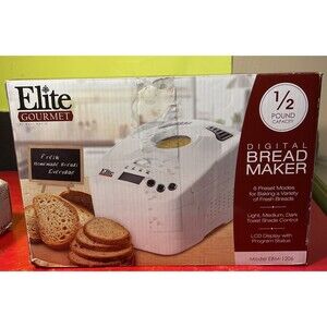 Elite Gourmet Digital Bread Maker Model # Ebm/1206